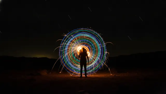 Light Painting Long Exposure look sample - Light Experimental - contemporary
