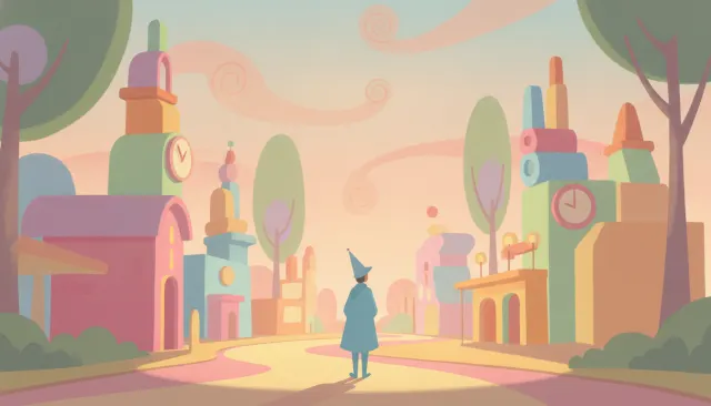 Mary Blair Disney Concept Pastel look sample - Illustrators Named - 1950s