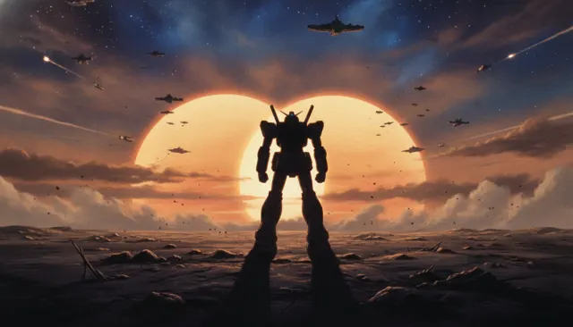 Mecha Classic Mobile Suit Gundam look sample - Subgenre Action Darker - 1980s