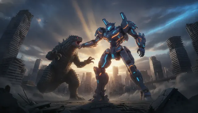Mecha Modern Pacific Rim Uprising Anime look sample - Subgenre Action Darker - contemporary