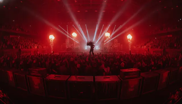 Metal Arena Strobe Headbang look sample - Genre Rock Metal - contemporary