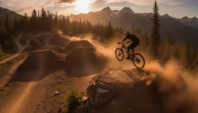 Mountain Bike Action POV look sample - Sports Action - contemporary