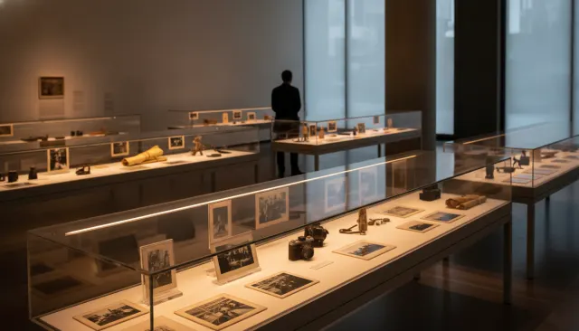 Museum Display Archival Print Mix look sample - Installation Craft - contemporary