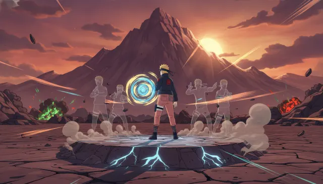 Naruto Storm Game Cel look sample - Cel Shaded 3D - contemporary
