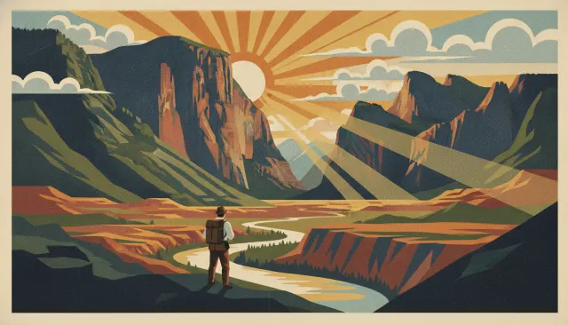 National Park WPA Poster look sample - Travel Poster - 1930s