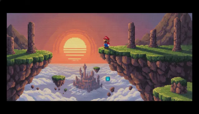 NES 8-Bit Pixel Art look sample - Pixel Era 8Bit 16Bit - 1985-1990