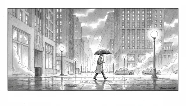 New Yorker Cartoon Single Panel look sample - Editorial Magazine - contemporary