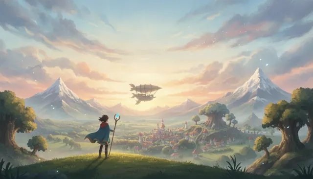 Ni No Kuni Ghibli 3D look sample - Cel Shaded 3D - contemporary