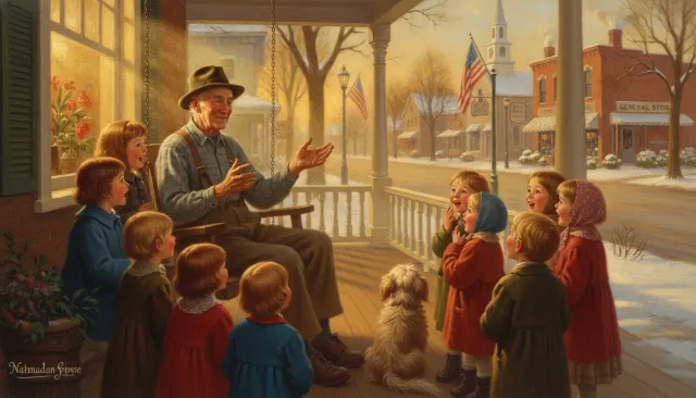 Norman Rockwell Americana Cover look sample - Illustrators Named - 1940s