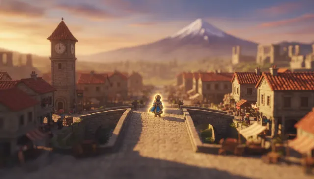 Octopath Traveler 2.5D HD look sample - Pixel Modern Indie - 2018