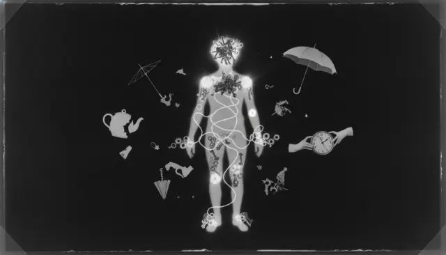 Photogram Man Ray Rayograph look sample - Analog Camera Extended - 1920s