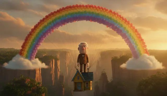 Pixar Up Emotional Warm look sample - Feature 3D Expansion - contemporary