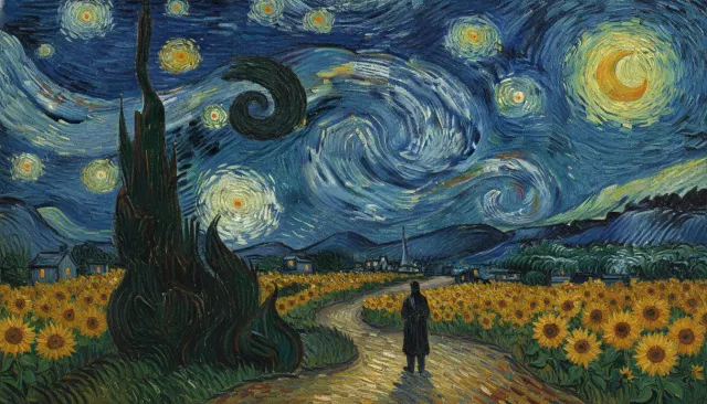 Post-Impressionism Van Gogh look sample - Art Movement Classical - 1880s