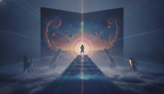 Prog Rock Pyramid Lasers look sample - Genre Rock Metal - 1970s