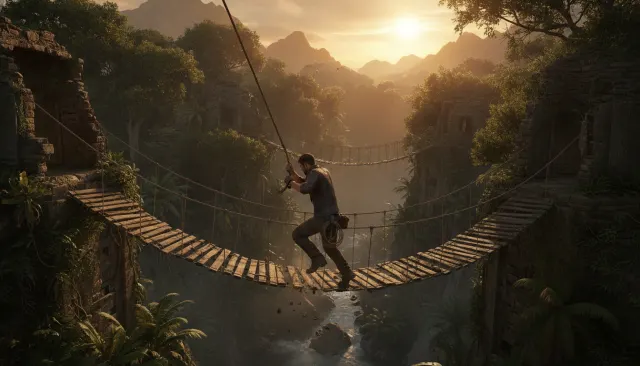 PS4 Cinematic Uncharted 4 look sample - Game Era Modern 3D - contemporary