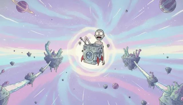 Rick and Morty Sketch Sci-Fi look sample - Adult Primetime - modern