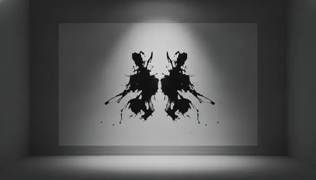 Rorschach Inkblot Symmetric look sample - Media Decay Physical - 1920s