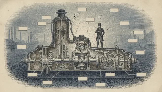 Scientific American 1800s Engraving look sample - Medieval Victorian - 1880s
