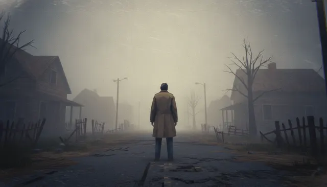 Silent Hill PS1 Fog look sample - Ps1 Era Jagged Variants - 1990s