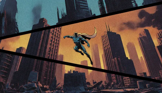 Spider-Verse Comic Print 3D look sample - Comic Influenced 3D - contemporary