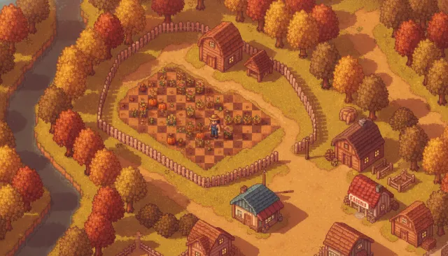 Stardew Valley Cozy Pixel look sample - Pixel Modern Indie - 2016