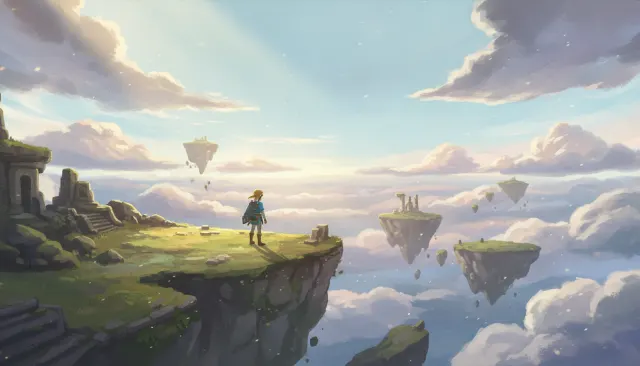 Switch Stylized Zelda TOTK Painterly look sample - Game Era Modern 3D - contemporary