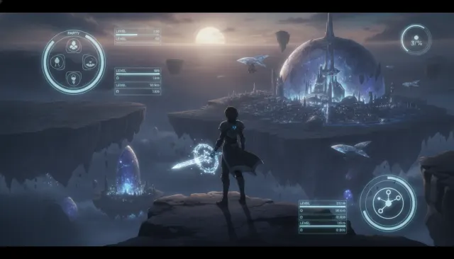 Sword Art Online Isekai Game UI look sample - Subgenre Isekai - contemporary