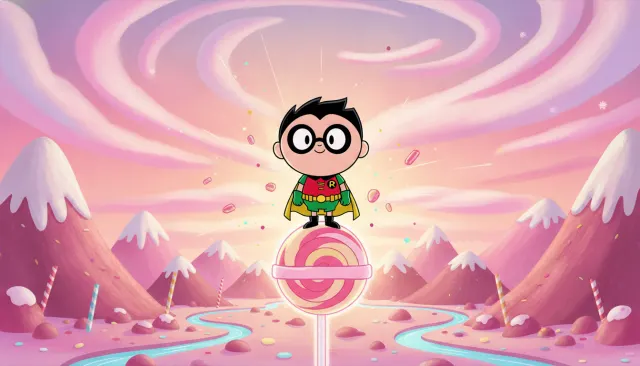 Teen Titans Go Modern Flat look sample - Kids Cn Action Classic - 2010s