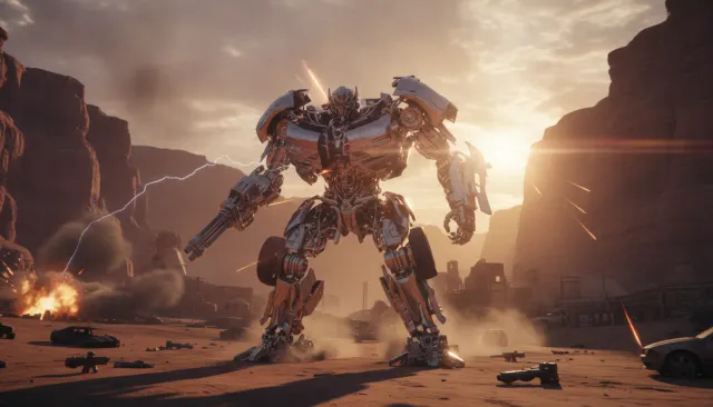 Transformers Mech Photoreal look sample - Vfx Blockbuster 3D - contemporary
