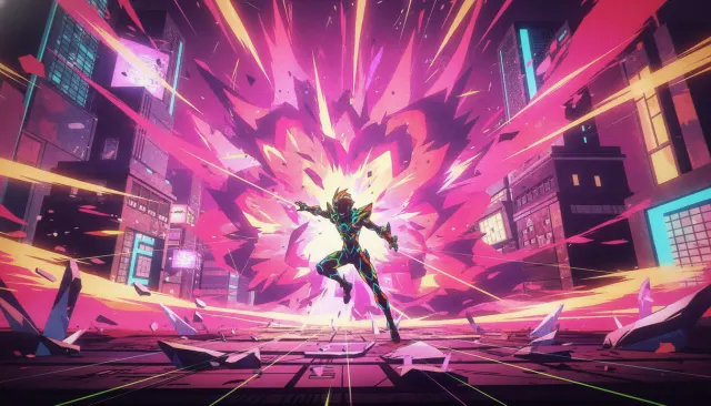 Studio Trigger Explosive Action look sample - Studio Aesthetic - contemporary