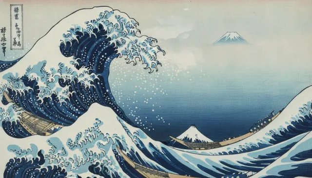 Ukiyo-e Hokusai Woodblock look sample - Eastern Historical - 1830s