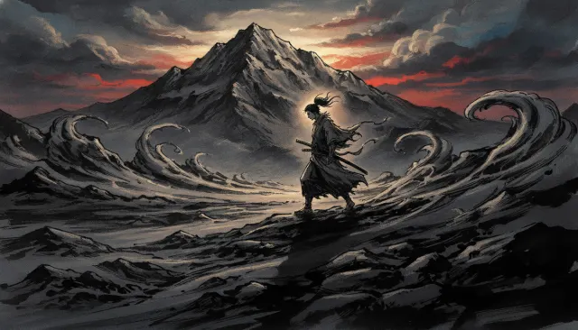 Vagabond Inoue Brush Stroke Manga look sample - 90S Manga Aesthetics - 1990s