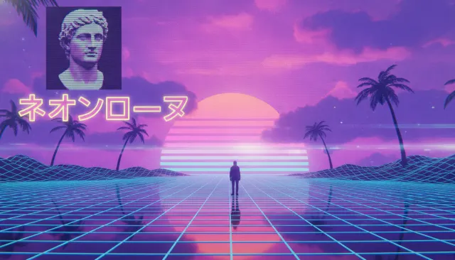 Vaporwave Web Aesthetic look sample - Web Era - 2010s