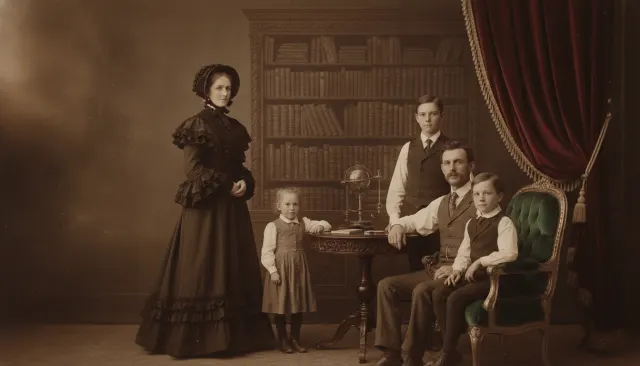 Victorian 1880s Portrait look sample - Photographic Era - 1880s