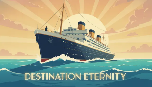 Vintage Travel Poster 1930s look sample - Travel Poster - 1930s
