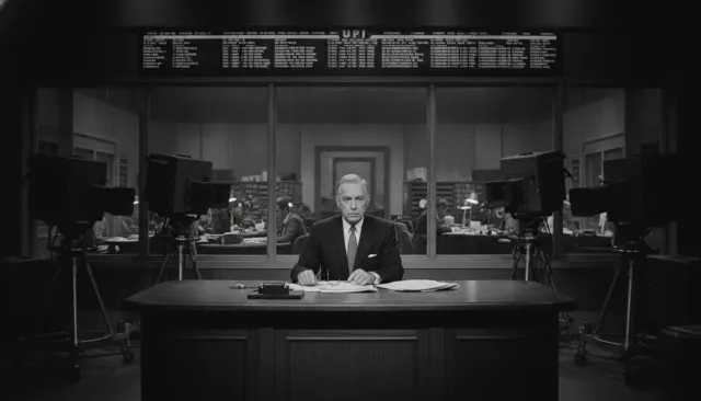 Walter Cronkite 1960s BW Anchor look sample - News Vintage - 1960s