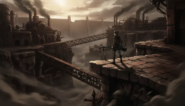 Wit Studio Titan Epic look sample - Studio Aesthetic - contemporary