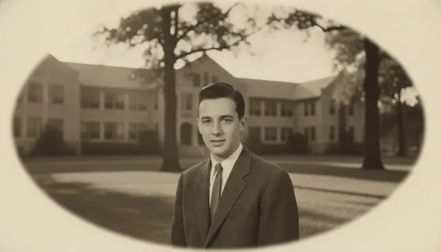 Yearbook 1950s Soft Vignette look sample - Portrait Traditions - 1950s